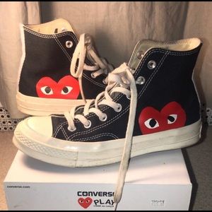 comme des garçon black converse high top